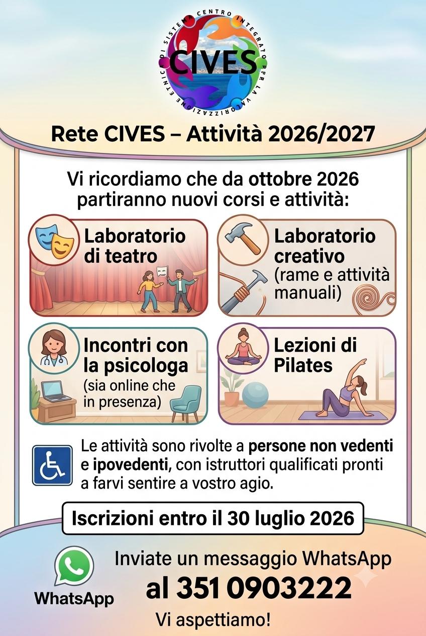 Rete CIVES – Attività 2026/2027